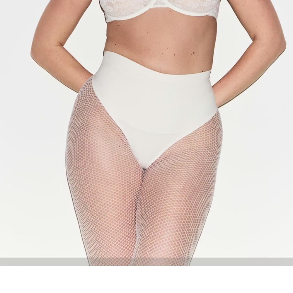 SKIMS Cotton Shapewear High-Waisted Thong